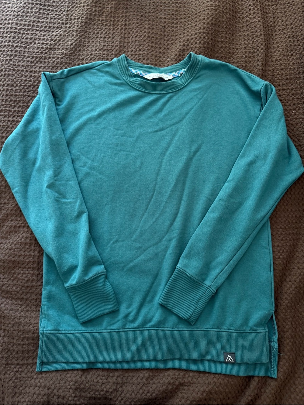 Teal Crewneck Long-Sleeve Shirt